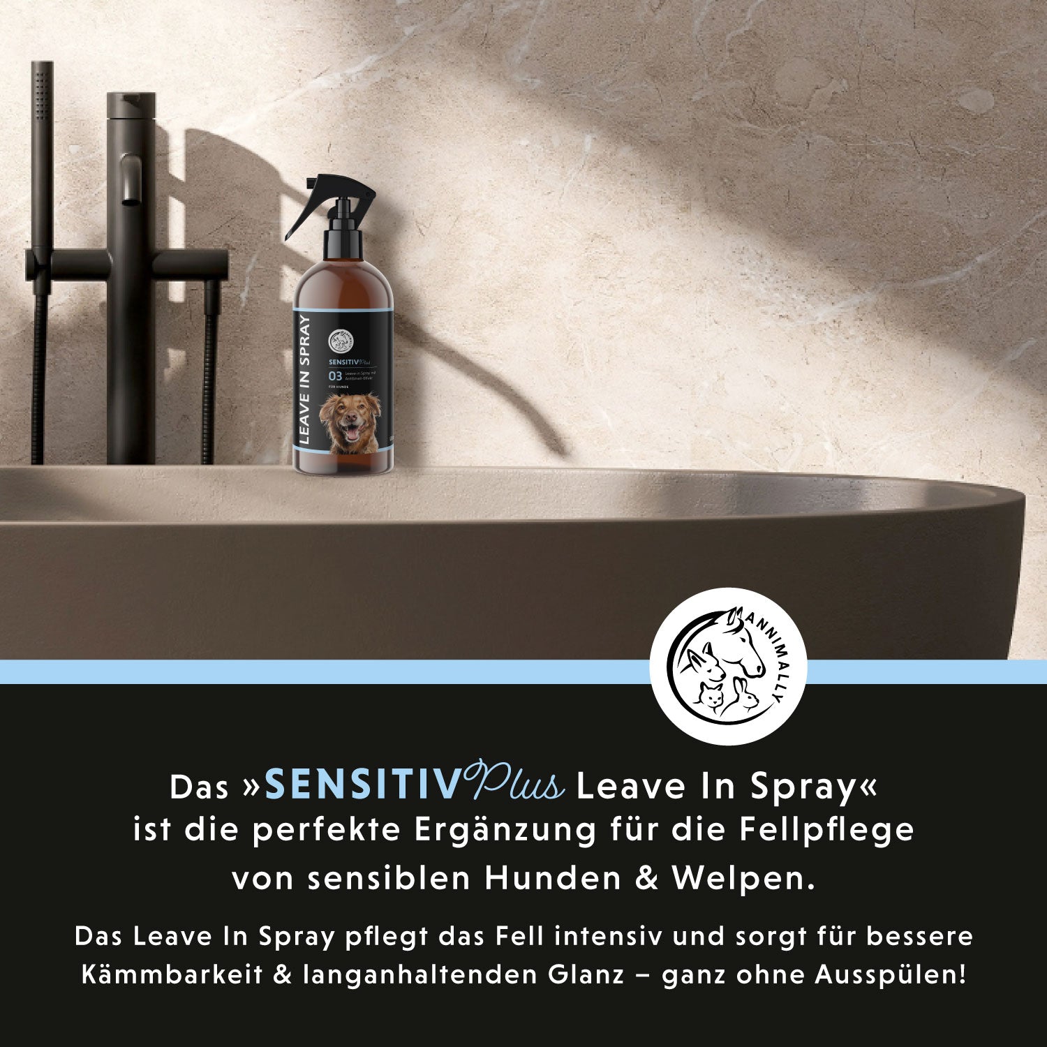 Spray sans rinçage Sensitive Plus