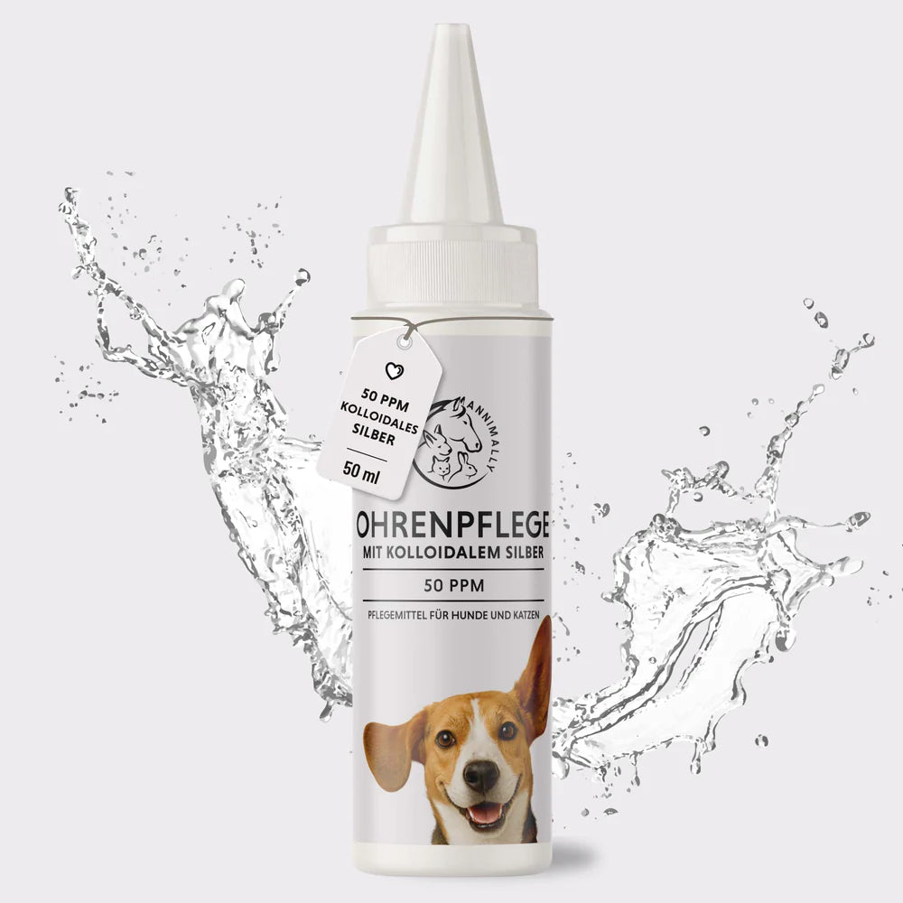 Ohrenpflege mit kolloidalem Silber 50 ppm