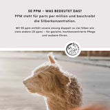 Ohrenpflege mit kolloidalem Silber 50 ppm